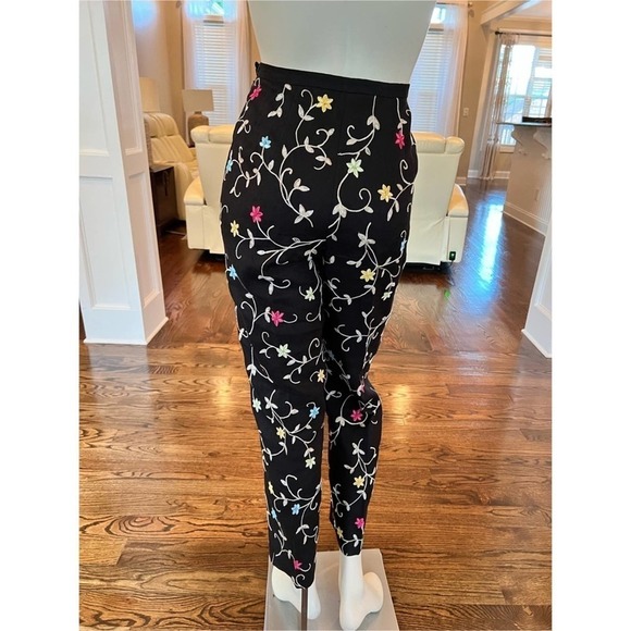 Talbots black linen pants size 8 - Picture 2 of 9